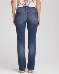 Chico's Pull-On Straight Jeans SANTORINI INDIGO