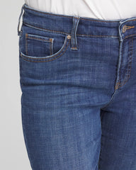 Chico's Girlfriend Slim Frayed Ankle Jeans KAILUA INDIGO