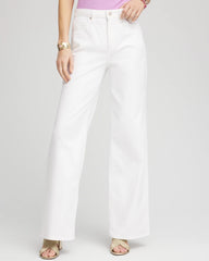 Chico's So Slimming® High-Rise Wide-Leg Jeans ALABASTER