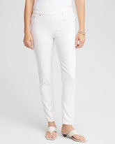 Chico's No Stain Pull-On Ankle Jeggings ALABASTER