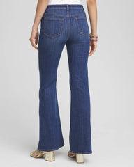 Chico's Girlfriend Flare Jeans CARINA INDIGO