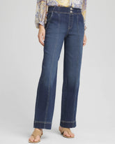 Chico's Pull-On Wide-Leg Jeans ALORA INDIGO