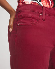 Chico's Girlfriend Cropped Wide-Leg Jean RUSSET RED