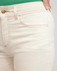 Chico's Cropped Wide Leg Jeans NATURAL SEEDED