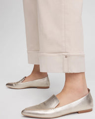 Chico's Pull-On Wide Leg Cuffed Jeans SMOKEY TAUPE