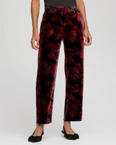 Chico's Velvet Rose Slim Ankle Pants BLACK
