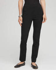 Chico's Brigitte™ Slim Pull-On Ankle Pants BLACK
