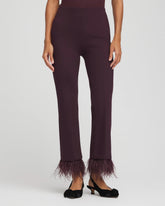 Chico's Juliet Feathered Flared Cropped Pants NIGHT BLOOM