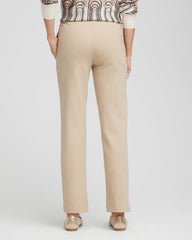 Chico's Juliet Straight Ankle Pants TAUPE HEATHER
