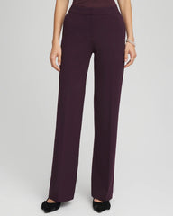 Chico's Emme Wide-Leg Trouser Ponte Pants NIGHT BLOOM