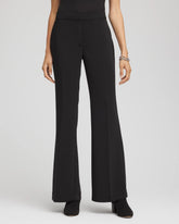 Chico's Crepe Flared Trouser Pants BLACK