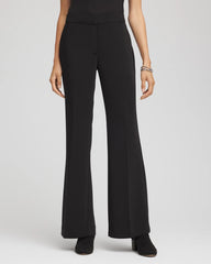 Chico's Crepe Flared Trouser Pants BLACK