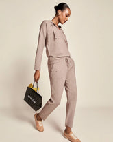 Chico's Zenergy® Luxe Rhinestone Ankle Pants TAUPE HEATHER