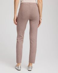 Chico's Zenergy® Luxe Rhinestone Ankle Pants TAUPE HEATHER