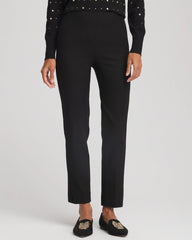 Chico's Lightweight Juliet Straight Ankle Pants BLACK
