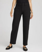 Chico's Bi-Stretch Straight Ankle Pants BLACK