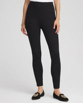 Chico's Juliet Slim Zip-Ankle Leggings BLACK