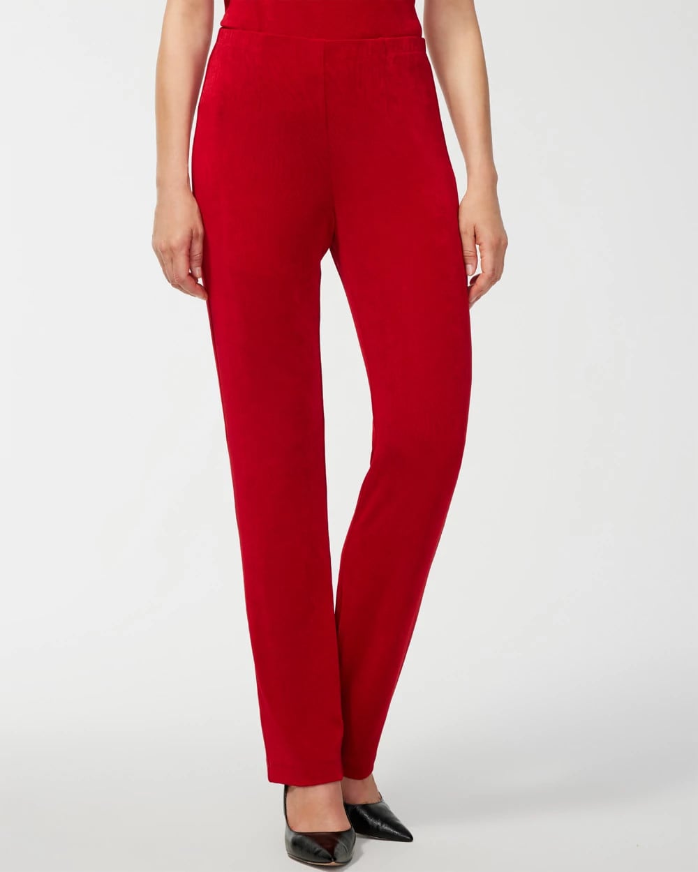 Chico's Travelers™ No Tummy Pants RED ALLURE