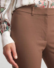 Chico's Emme Cropped Flared Pants DRIED MUSHROOM
