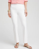 Chico's Lightweight Juliet Flared Ankle Pants ALABASTER