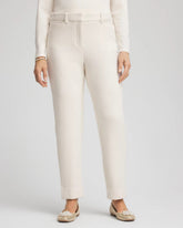 Chico's Matelassé Slim Tapered Ankle Pants ENGLISH CREAM