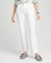 Chico's Emme Straight Ankle Pants ALABASTER