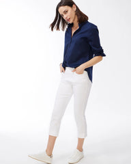 Chico's Brigitte™ Slim Pull-On Crop ALABASTER