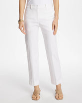 Chico's Emme Fly Front Straight Crop ALABASTER