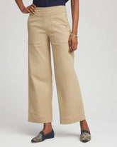 Chico's Brigitte™ Utility Wide-Leg Cropped Pants CAFE AROMA