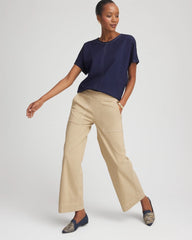 Chico's Brigitte™ Utility Wide-Leg Cropped Pants CAFE AROMA