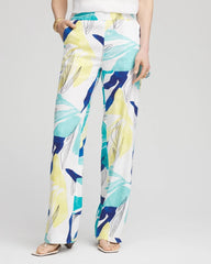 Chico's Tropical Linen Stretch Relaxed Pants ALABASTER