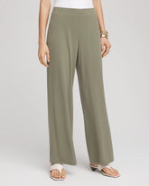 Chico's Travelers™ Knit Wide-Leg Pants DUSTY OLIVE