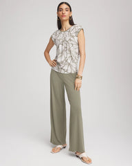 Chico's Travelers™ Knit Wide-Leg Pants DUSTY OLIVE