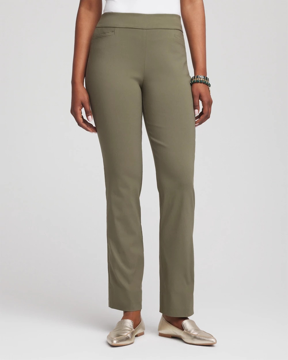 Chico's Brigitte™ Slim Full-Length Pants NETTLE LEAF