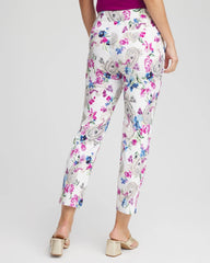 Chico's Brigitte™ Paisley Floral Cropped Pants ALABASTER