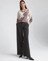 Chico's Pleated Trouser Pants GRAY