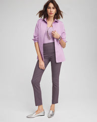 Chico's Brigitte Geo Slim Ankle Pants SWEET BERRY