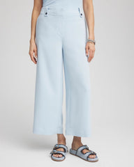 Chico's Crepe Wide-Leg Culotte Pants CRYSTAL SPRINGS