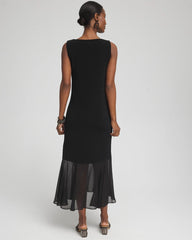 Chico's Travelers™ Chiffon Hem Dress TRAVELERS BLACK