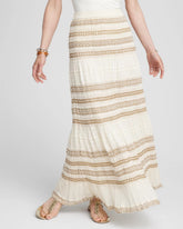 Chico's Crochet Gauze Trim Skirt