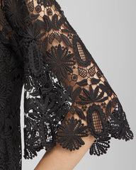 Chico's Lace Shift Dress BLACK