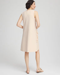 Chico's Appliqué Ponte Knit Dress ENGLISH CREAM