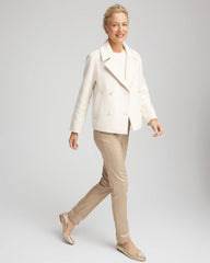 Chico's Wool Peacoat ENGLISH CREAM