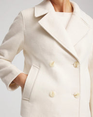 Chico's Wool Peacoat ENGLISH CREAM