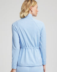 Chico's Zenergy® Cloud Mockneck Jacket CRYSTAL TOPAZ