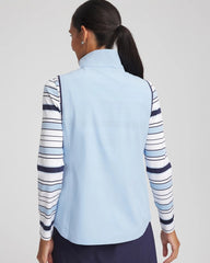 Chico's Zenergy® UPF Contrast Vest CRYSTAL TOPAZ