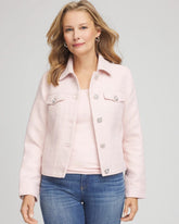 Chico's Boucle Casual Jacket BLUSHED