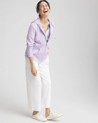 Chico's Zenergy® Beach Slub Zip-Front Hoodie VIOLET AURA