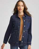 Chico's Denim Field Jacket MORNING STAR INDIGO
