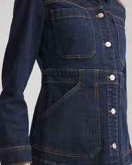 Chico's Denim Field Jacket MORNING STAR INDIGO